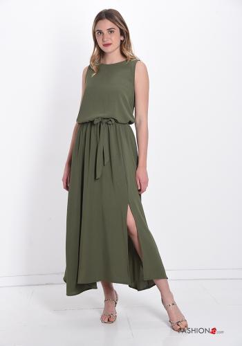 Sleeveless Dress  with belt - ph 4