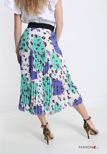 Skirt  pleated midi Animal print - ph 2