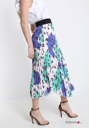 Skirt  pleated midi Animal print - ph 3