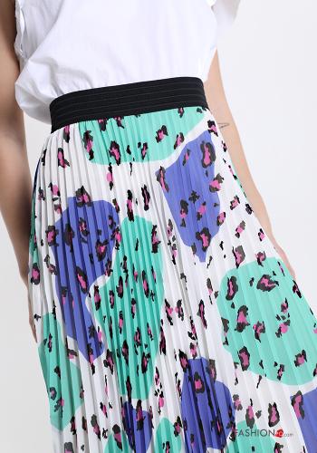 Skirt  pleated midi Animal print - ph 4