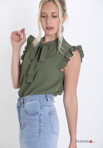 Blusa  con balze con fiocco - ph 3