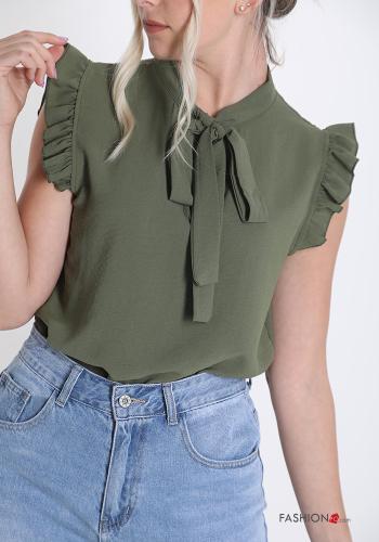 Blusa  con balze con fiocco - ph 4