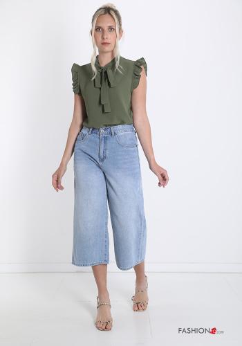 Blusa  con balze con fiocco - ph 5