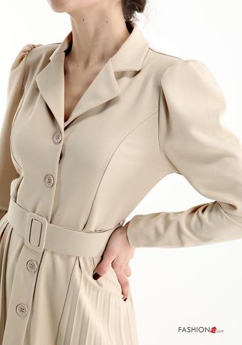 Vestido com cinto com botões - ph 4