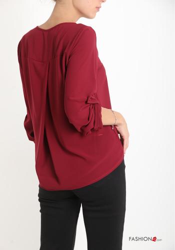 Blusa gola V manga três quartos - ph 2