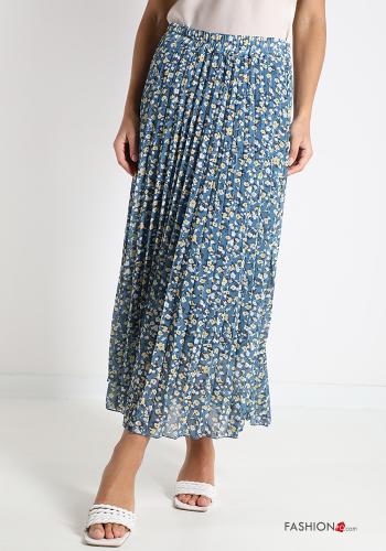 Skirt  pleated midi Floral print - ph 1