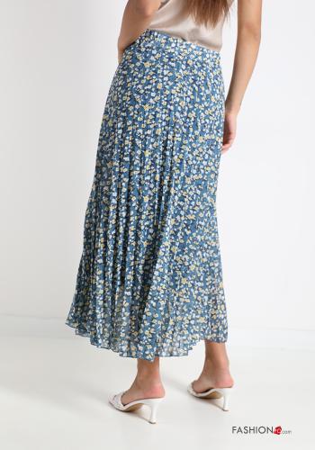 Skirt  pleated midi Floral print - ph 2