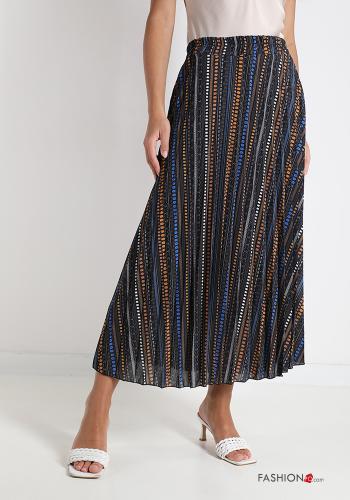 Falda  plisado midi Estampado de lunares - ph 1