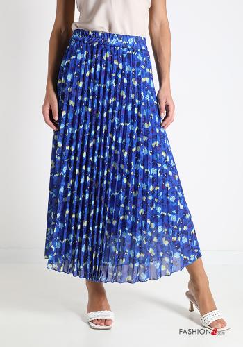 Skirt  pleated midi Floral print - ph 1
