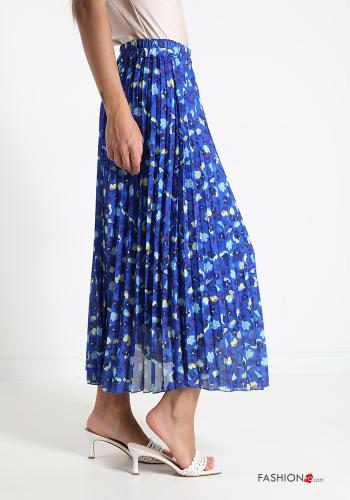 Skirt  pleated midi Floral print - ph 3