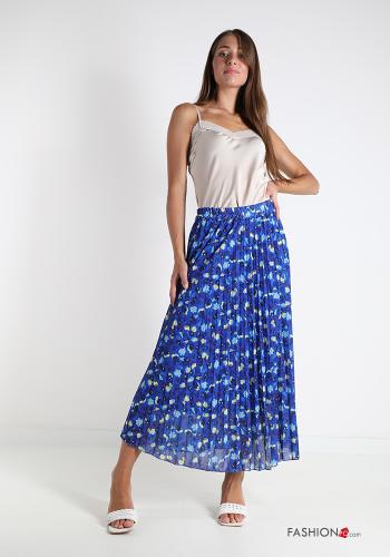 Skirt  pleated midi Floral print - ph 5