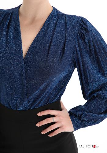 lurex Bodysuit with v-neck - ph 4
