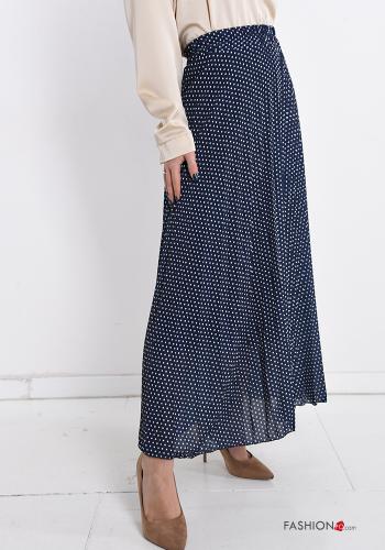 Falda con plisado Longuette Estampado de lunares - ph 3