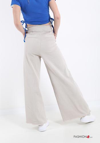 Trousers in Cotton  with pockets - ph 2
