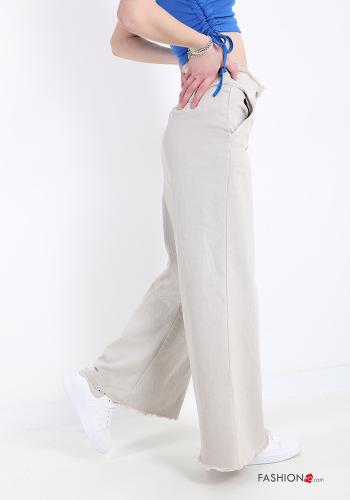 Trousers in Cotton  with pockets - ph 3