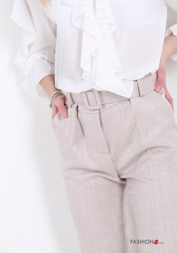 Pantalónes  con cinturón con bolsillos - ph 4