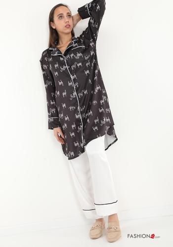 Camisón  satén Estampado animales - ph 5