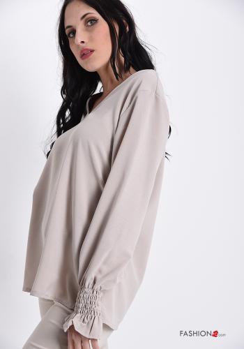 Bluse  Spitze V-Ausschnitt - ph 3