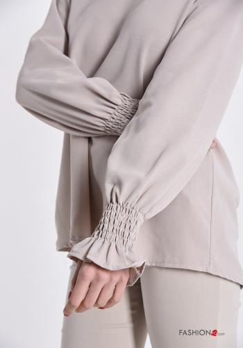 Bluse  Spitze V-Ausschnitt - ph 4