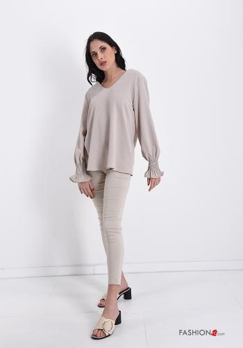 Bluse  Spitze V-Ausschnitt - ph 5
