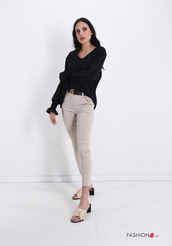 Pantalónes De Capri  con cinturón con bolsillos - ph 5