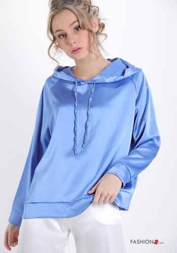 Blusa  con cappuccio raso - ph 1