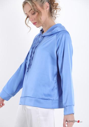 Blusa  con cappuccio raso - ph 3