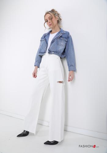 Suit jacket in Cotton  with buttons denim - ph 5