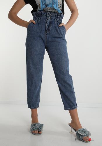 Jeans aus Baumwolle  mit Knöpfen mit Taschen - ph 1