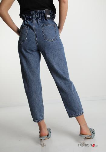 Jeans aus Baumwolle  mit Knöpfen mit Taschen - ph 2