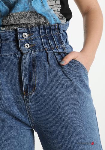 Jeans aus Baumwolle  mit Knöpfen mit Taschen - ph 4