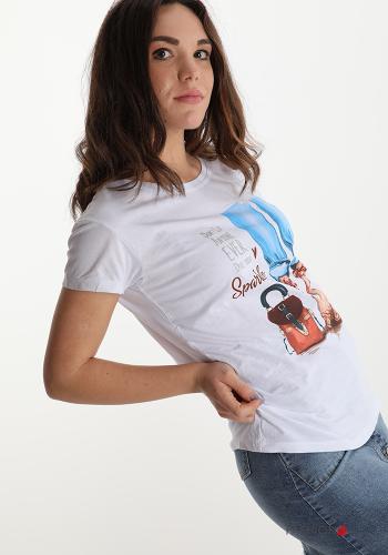 T-shirt de Algodón Estampado impreso - ph 3