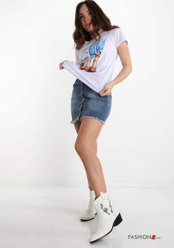 T-shirt de Algodón Estampado impreso - ph 5