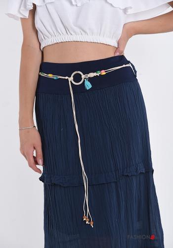 Gonna in Cotone  con balze con cintura longuette - ph 4