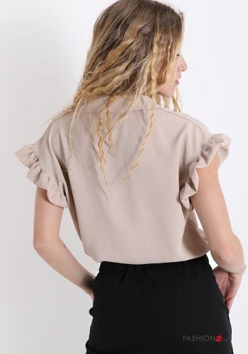 Camicia  con balze con bottoni - ph 2