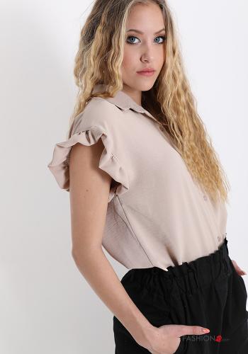 Camicia  con balze con bottoni - ph 3