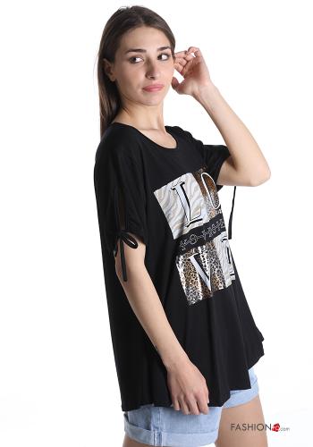 Blouse  avec noeud Tissu imprimé - ph 3