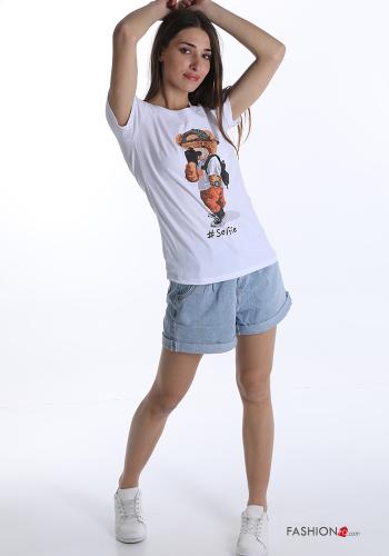 T-shirt en Coton Tissu imprimé - ph 5