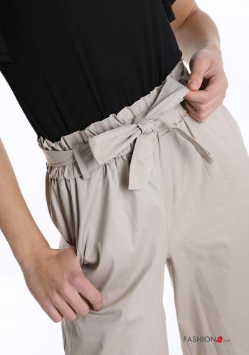 Pinocchietti in Cotone  con tasche con fiocco - ph 4