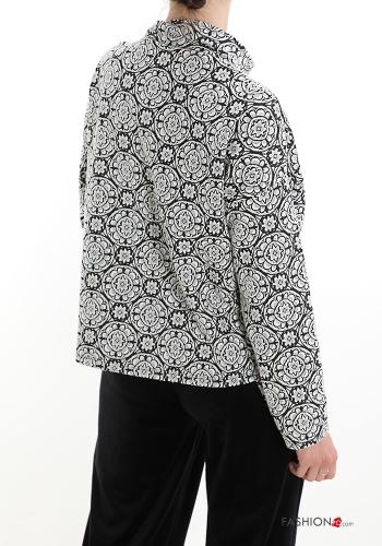 Floral print Sweatshirt with zip - ph 2
