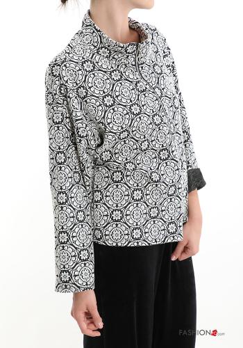 Floral print Sweatshirt with zip - ph 3