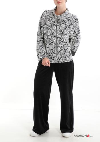 Floral print Sweatshirt with zip - ph 5