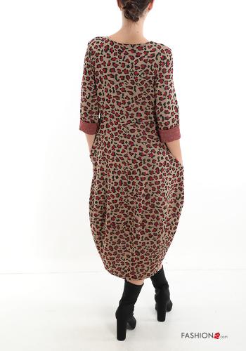 Vestido Estampado animal con bolsillos - ph 2