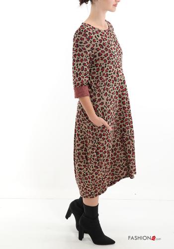 Vestido Estampado animal con bolsillos - ph 3