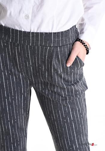 Pantalon Imprimé à rayures avec poches avec élastique - ph 4