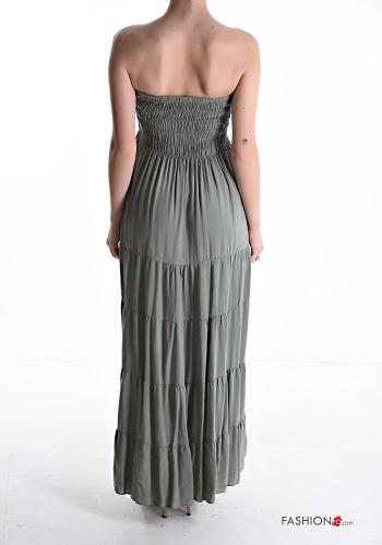 Robe sans manches longue à volants avec élastique - ph 2