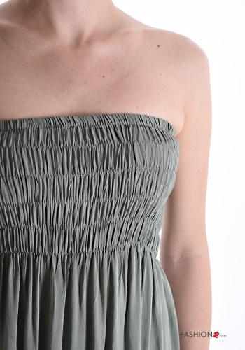 Robe sans manches longue à volants avec élastique - ph 4