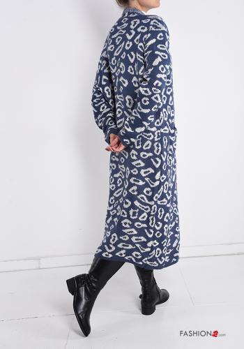 Animal print Cardigan with pockets - ph 2