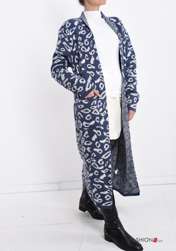 Animal print Cardigan with pockets - ph 3