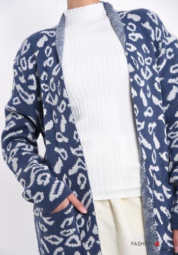 Animal print Cardigan with pockets - ph 4